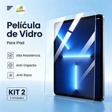Kit 2 Películas Vidro Temperado para iPad 10.2 9.7 10.5 10.9, Pro 11, iPad 10 9 8 7 6 5
