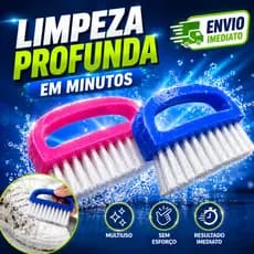 Escova Limpeza Multiuso com Alça para Tênis Roupas Unhas Sapatos Kit 2 ou 4 unidades escovinha