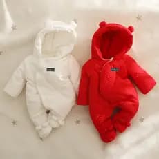 Roupas de ano novo recém-nascido macacão de bebê roupas de inverno roupas de ano novo chinês Outing segurando roupas das