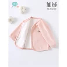 Bebê pequeno Cardigan jaqueta engrossado forro de lã primavera outono inverno quente bebê topo infantil Outing roupas ou