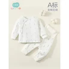 Bebê acolchoado engrossado roupas quentes primavera outono inverno estilo bebê Bottoming pijamas cintura alta proteção d