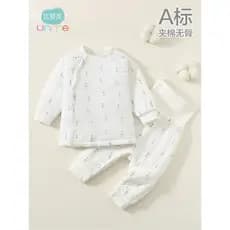 Roupas de bebê primavera outono inverno estilo quente bebê cintura alta proteção da barriga Leggings acolchoadas dividir