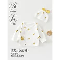 Roupas para recém-nascidos, roupas de meia costas para bebês recém-nascidos, algodão puro, roupas desossadas, roupas de