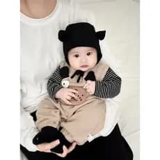 Conjunto de macacão de bebê primavera outono roupas Super bonito bonito masculino feminino bebê forma Animal calças de m