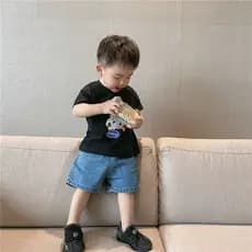 Meninos shorts roupas de verão versão coreana novos produtos versão coreana crianças venda quente calças de cinco pontos