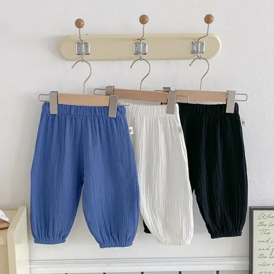 Calças de verão para bebê