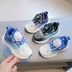Crianças sapatos infantis estilo masculino 2025 outono novo estilo Street Wear meninos sapatos de rede meninos bebê cria