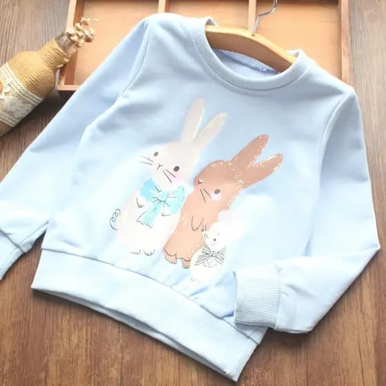Meninas moletom outono inverno novo estilo europeu americano médio pequeno crianças bebê estilo ocidental impresso em to