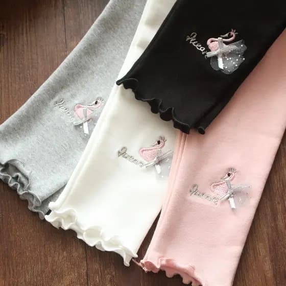 Crianças leggings versão coreana meninas calças confortáveis pano de algodão bebê meninas leggings calças casuais bonito