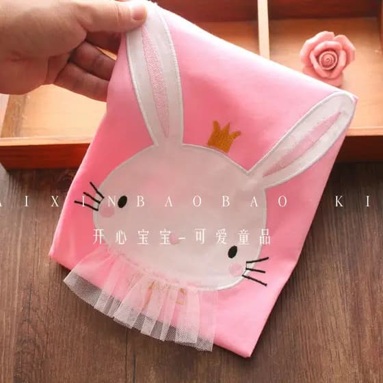 Meninas camiseta verão novo estilo europeu americano médio pequeno crianças moda em torno do pescoço roupas infantis de