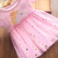 Meninas vestido de verão bonito pônei malha vestido saia do bebê estilo europeu americano crianças puro algodão vestido