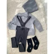 Clássico crianças torção camisola classe A Cashmere algodão macio primavera outono inverno bebê cor sólida em torno do p