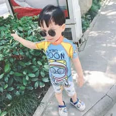 Coreano coreano crianças maiô menino de uma peça bonito bebê praia protetor solar maiô surf terno na moda