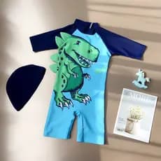 Crianças crianças maiô meninos de uma peça dinossauro maiô troncos protetor solar bebê estilo infantil maiô crianças ter