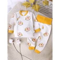 Bebê roupas de outono conjunto de duas peças dividir roupa interior de algodão puro 5 meses 6 bebê outono roupas calças