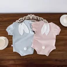 Roupas de verão macacão de bebê meninas macacão de bebê recém-nascido listrado de manga curta macacão de bebê recém-nasc