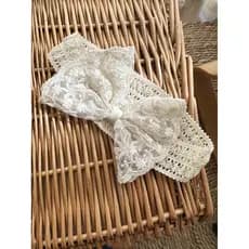 Bebê recém-nascido menina bebê verão laço arco elástico bandana acessórios para o cabelo bonito moda princesa estilo mês