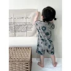 Bebê bebê verão puro algodão fino manga curta macacão bebê menina bonito Super elegante verão macacão bebê menino macacã