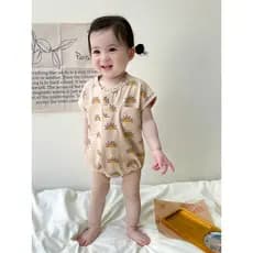 Ins verão de manga curta macacão de bebê puro algodão estilo fino macacão de bebê bonito Super bonito macacão de bebê me