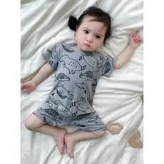 Verão roupas de bebê puro algodão manga curta estilo fino macacão bebê menina bebê macacão bebê menino macacão