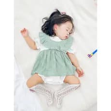 Bebê roupas de bebê verão roupas de bebê ins estilo recém-nascido macacão de manga curta puro algodão bebê macacão de um