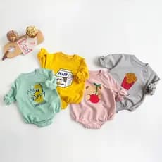 Macacão de bebê versão coreana macacão de bebê outono inverno outono inverno meninos meninas macacão de bebê dos desenho