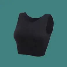 Maiô dividido único colete feminino de peça única maiô feminino superior biquíni colete feminino cor sólida preto branco