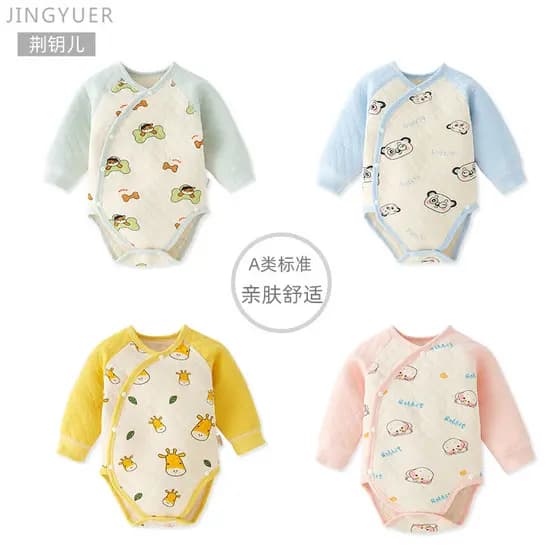 Peido roupas do bebê outono inverno engrossado bebê Bottoming roupa interior térmica feminino recém-nascido forro de lã