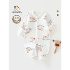 Macacão de bebê primavera outono roupas recém-nascidos puro algodão primavera Bottoming pijamas das mulheres dos homens