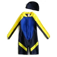 Crianças roupa de banho de manga comprida protetor solar meninos estudantes crianças bebê treinamento profissional espor