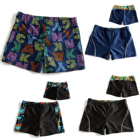 2026 Happy Edge Calção de banho masculino Boxer Shorts de natação de secagem rápida moda roupa de banho mais gordura mai
