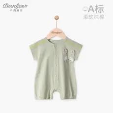 Little Denver Bebê Roupas de Uma Peça Verão Fino Dos Desenhos Animados Masculino Feminino Bebê Macacão de Manga Curta Bo