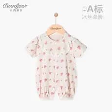 Feminino bebê macacão de manga curta verão fino roupas recém-nascidos Floral princesa mês cheio macacão de bebê na moda