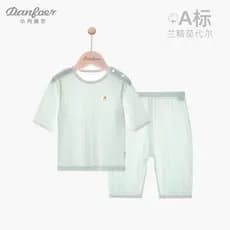 Conjunto de roupa interior do bebê verão estilo fino bebê manga três quartos Shorts conjunto de duas peças Modal pijamas