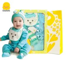 Patinho amarelo caixa de presente para recém-nascidos, primavera outono, novo estilo, roupas de bebê, algodão puro, pres