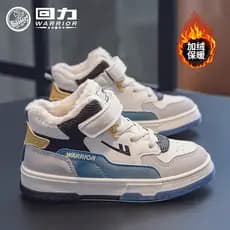Puxar para trás sapatos infantis meninos sapatos de inverno forro de lã engrossado sapatos de algodão das crianças 2025