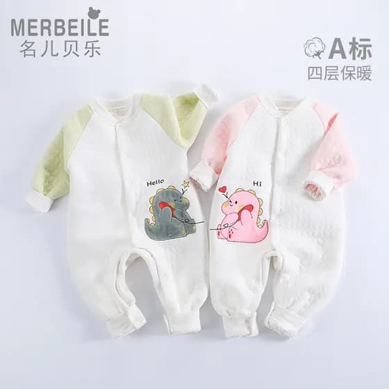 Macacão recém-nascido puro algodão macacão roupas de bebê outono inverno pijamas do bebê primavera outono início da prim