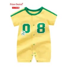 Verão novo estilo bebê menino macacão esportes de manga curta macacão de bebê recém-nascido macacão de bebê