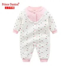 Macacão de bebê outono inverno roupas recém-nascidos engrossado bebê menina ar puro algodão quente macacão pijamas roupa