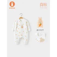 Micro leão Muni coelho ano macacão do bebê outono inverno meninos meninas bebê acolchoado macacão recém-nascido roupas d