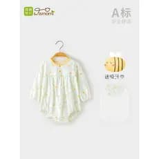 Micro leão Muni menina bebê macacão verão fino bebê recém-nascido macacão princesa roupas bonito triângulo macacão
