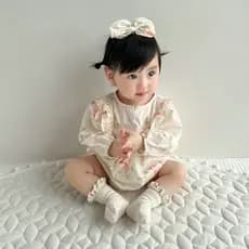 Bebê roupas de bebê primavera macacão primavera outono roupas versão coreana estilo ocidental princesa bebê menina macac