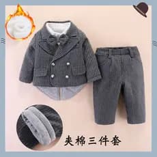 Menino terno roupas de bebê roupas de primavera um ano de idade cavalheiro bonito vestido menino terno do bebê início da