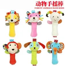 Multifuncional brinquedo do bebê Animal manivela vara BB vara bebê chocalho aperto brinquedo educativo