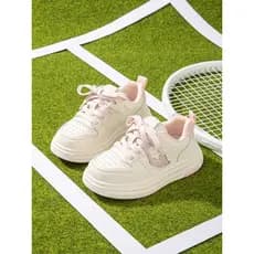 Primavera estilo princesa meninas sapatos casuais tênis infantis 2026 estudantes de cano baixo leve tênis infantis Bowkn