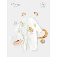 Roupas de bebê recém-nascido outubro outono outono outono puro algodão macacão de bebê primavera outono macacão de manga