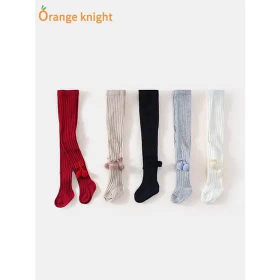 INS estilo versão coreana bebê primavera outono meia-calça bebê menina All-Match Pit Strip grande PP Bottoming meia-calç