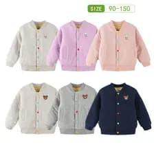Inverno novo estilo crianças jaqueta acolchoada grossa estilo japonês gola alta meninos jaqueta quente puro algodão Card