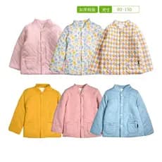 Crianças jaqueta acolchoada grossa inverno novo estilo estilo japonês gola alta estudante jaqueta acolchoada médio grand