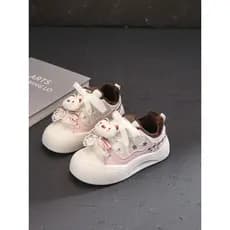 2025 inverno novo estilo crianças velo-tênis de lã para meninas dois sapatos de algodão bonito dos desenhos animados tên